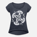Psychedelic Fungi Triskelion | Mystic Symbol Art