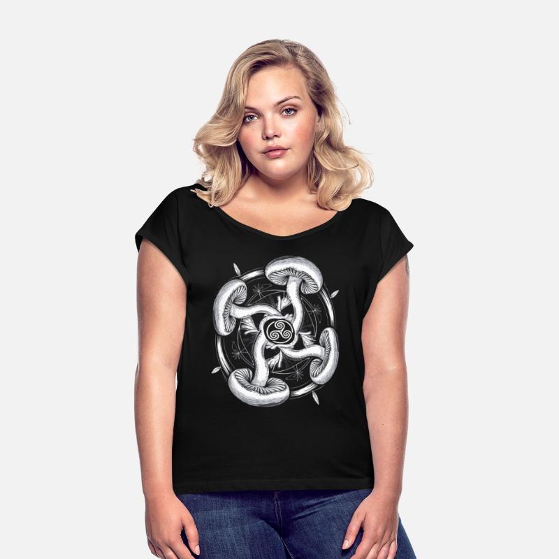 Psychedelic Fungi Triskelion | Mystic Symbol Art
