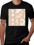 BABE Graphic Print Crewneck T-Shirt