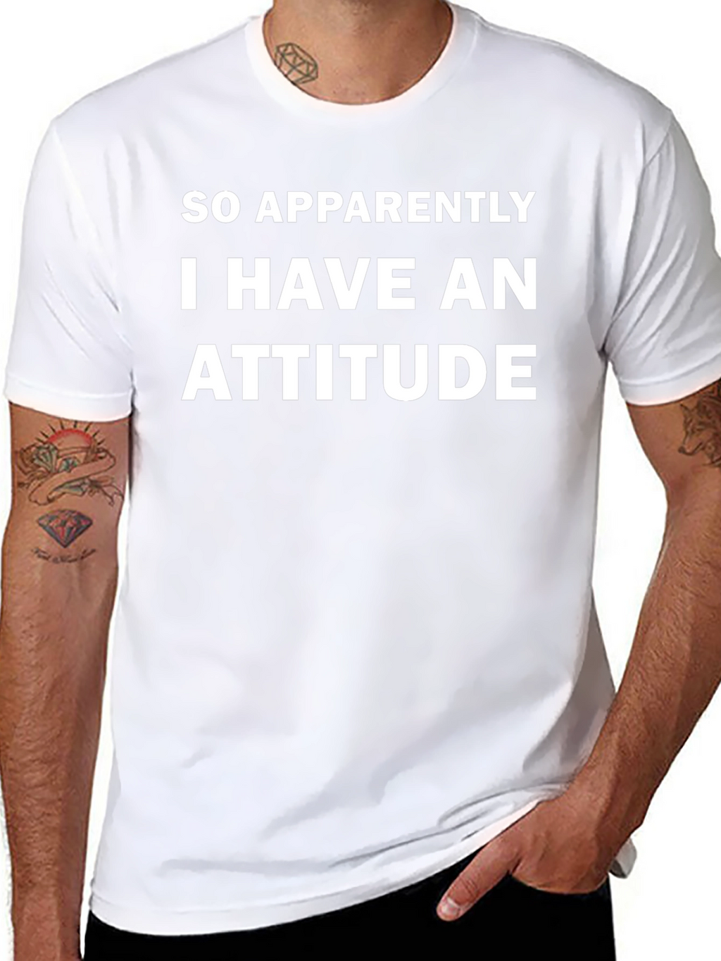 Attitude Graphic T-Shirt - Mens Humor Tee