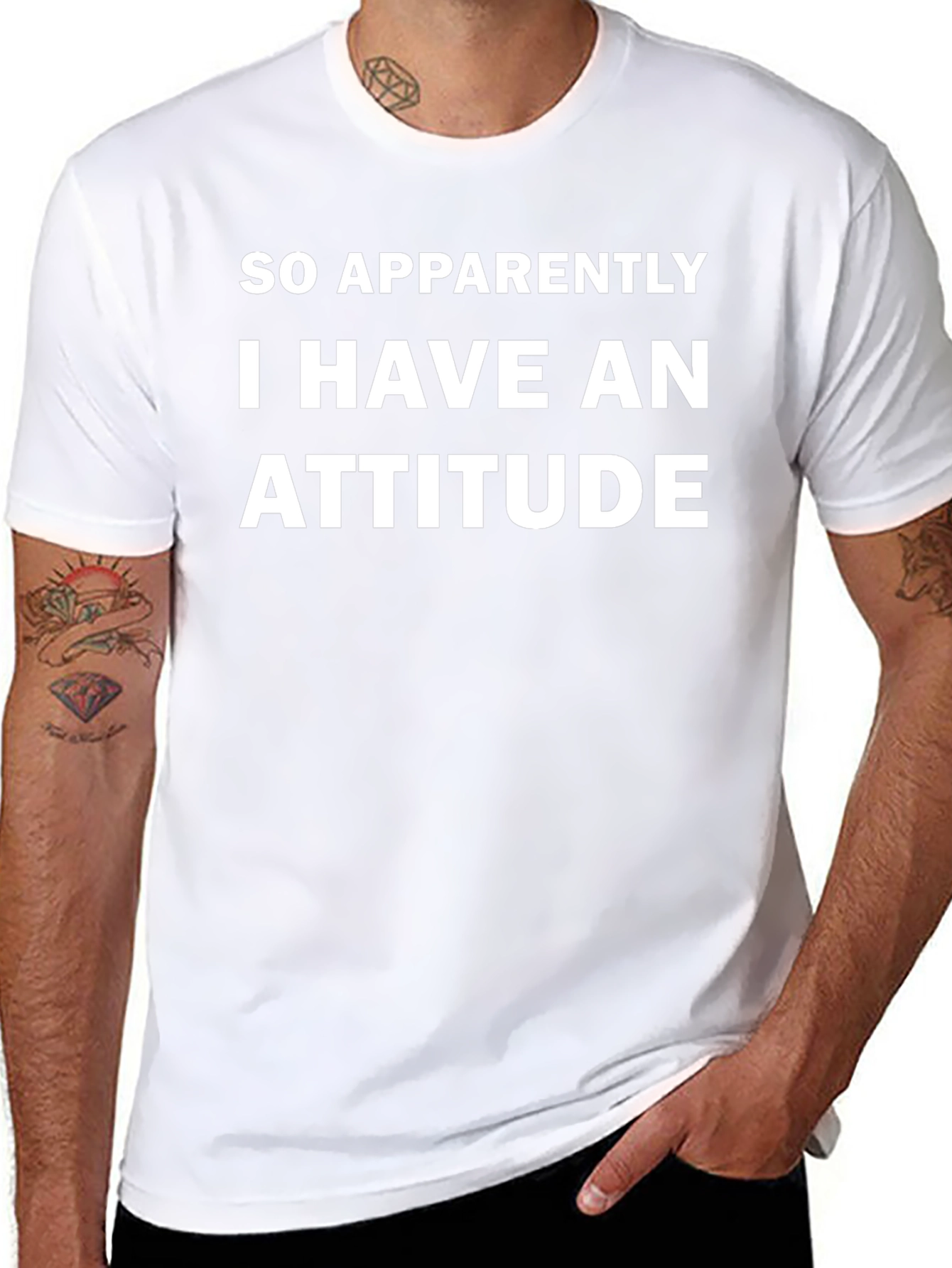 Attitude Graphic T-Shirt - Mens Humor Tee