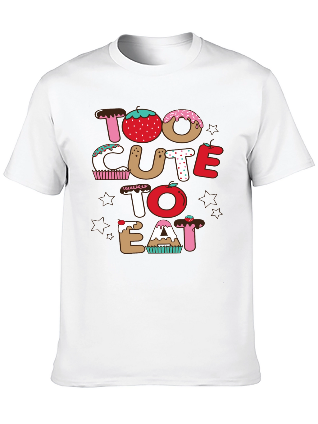Too Cute To Eat Black T-Shirt