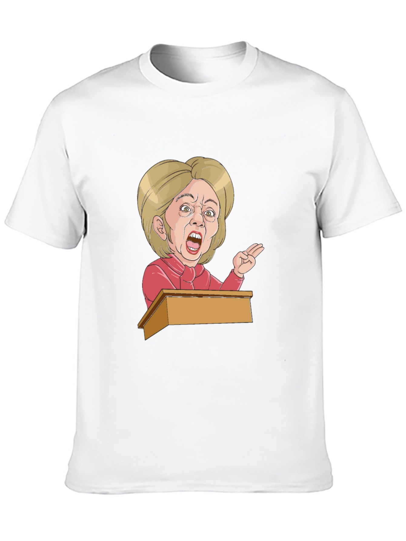 Hillary Clinton Cartoon Graphic T-Shirt