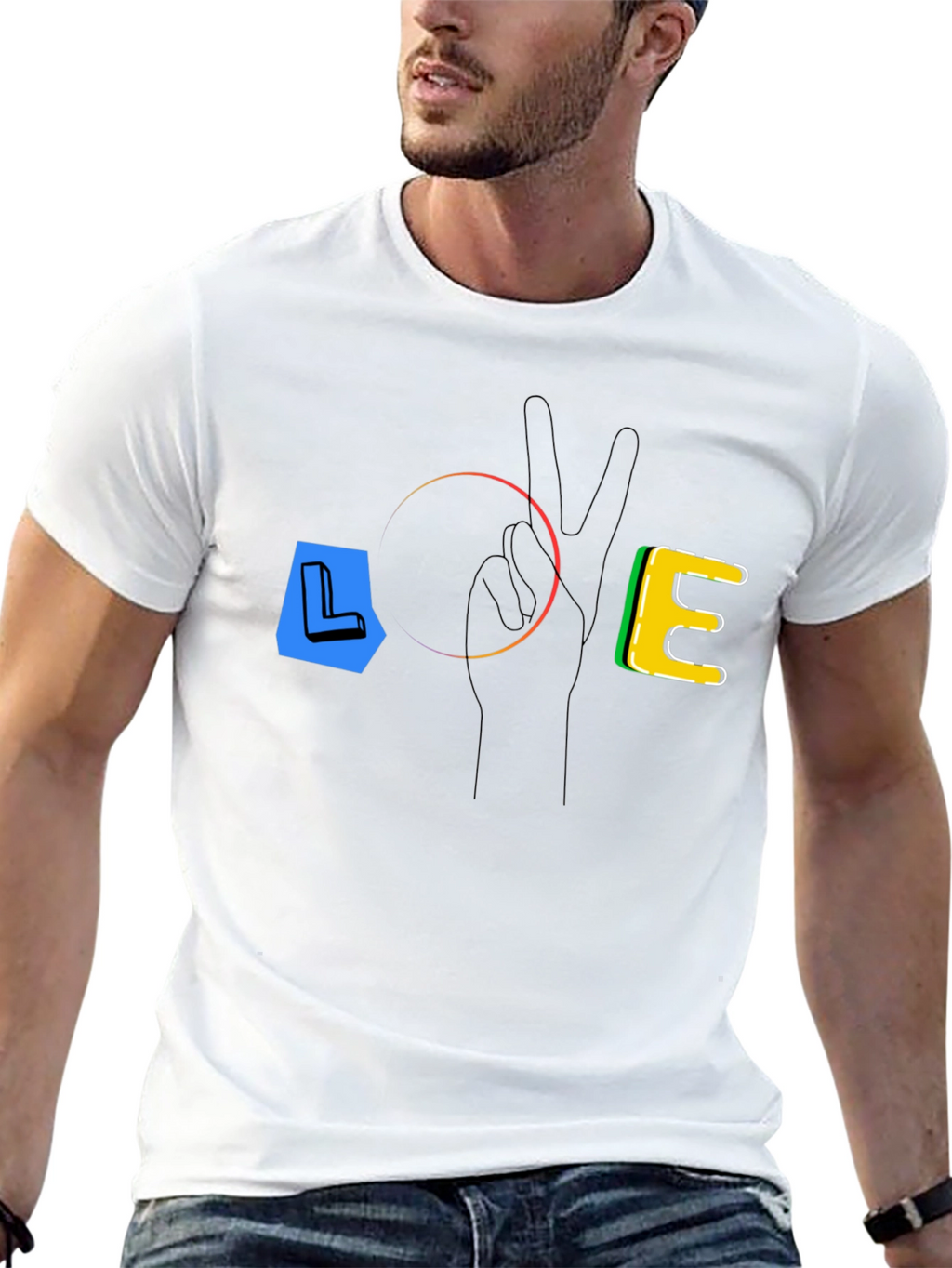LOVE T-Shirt - Peace & Positivity Black Tee