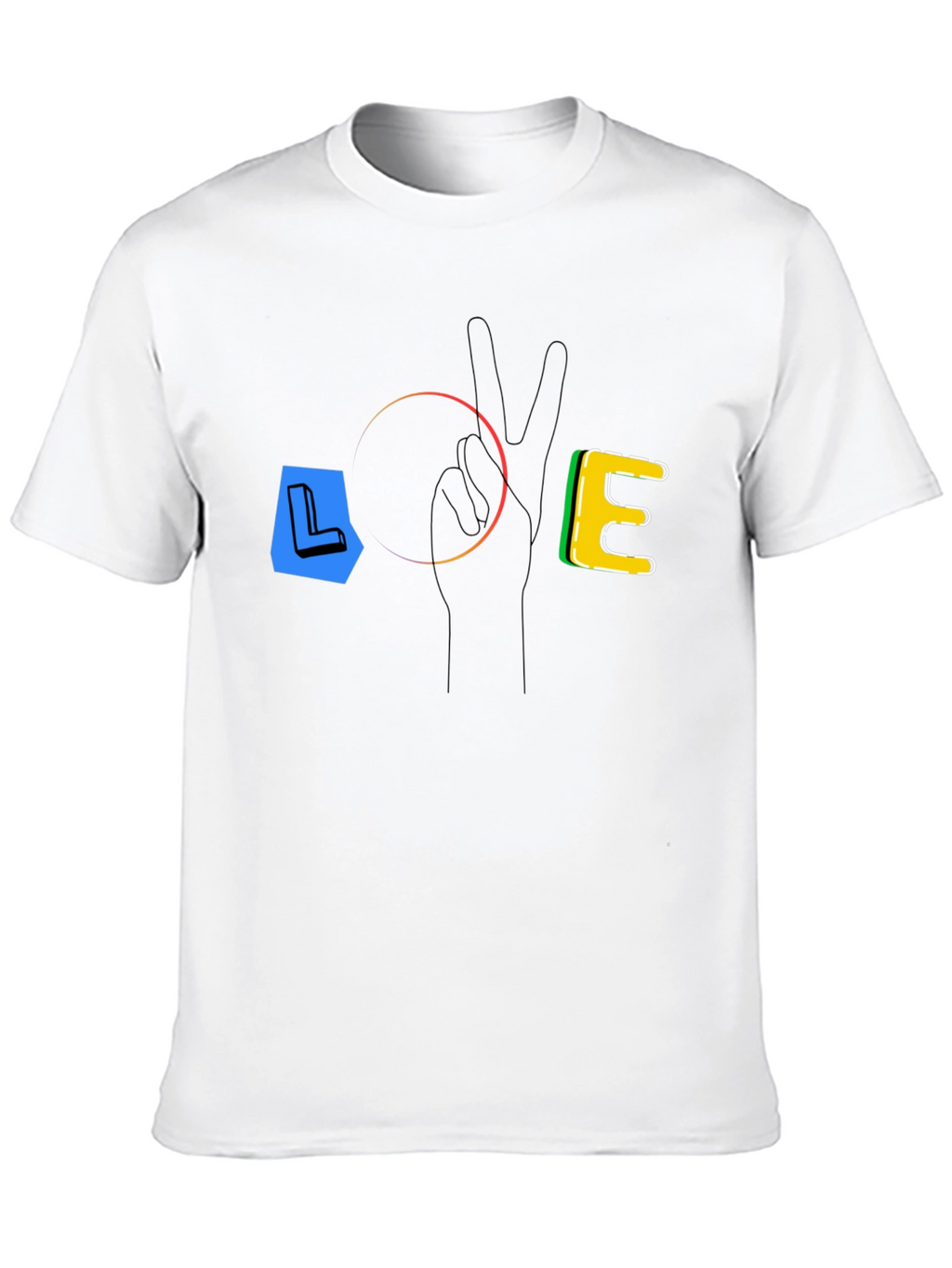 LOVE T-Shirt - Peace & Positivity Black Tee