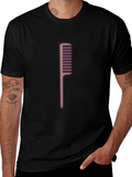 Comb Graphic Tee - Mens Black T-Shirt