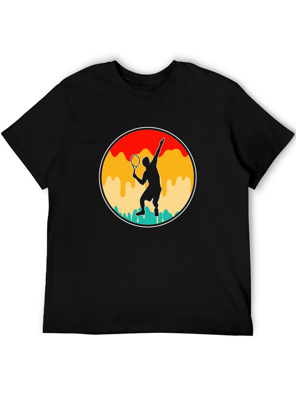 Retro Tennis Player T-Shirt - Serve in Style!