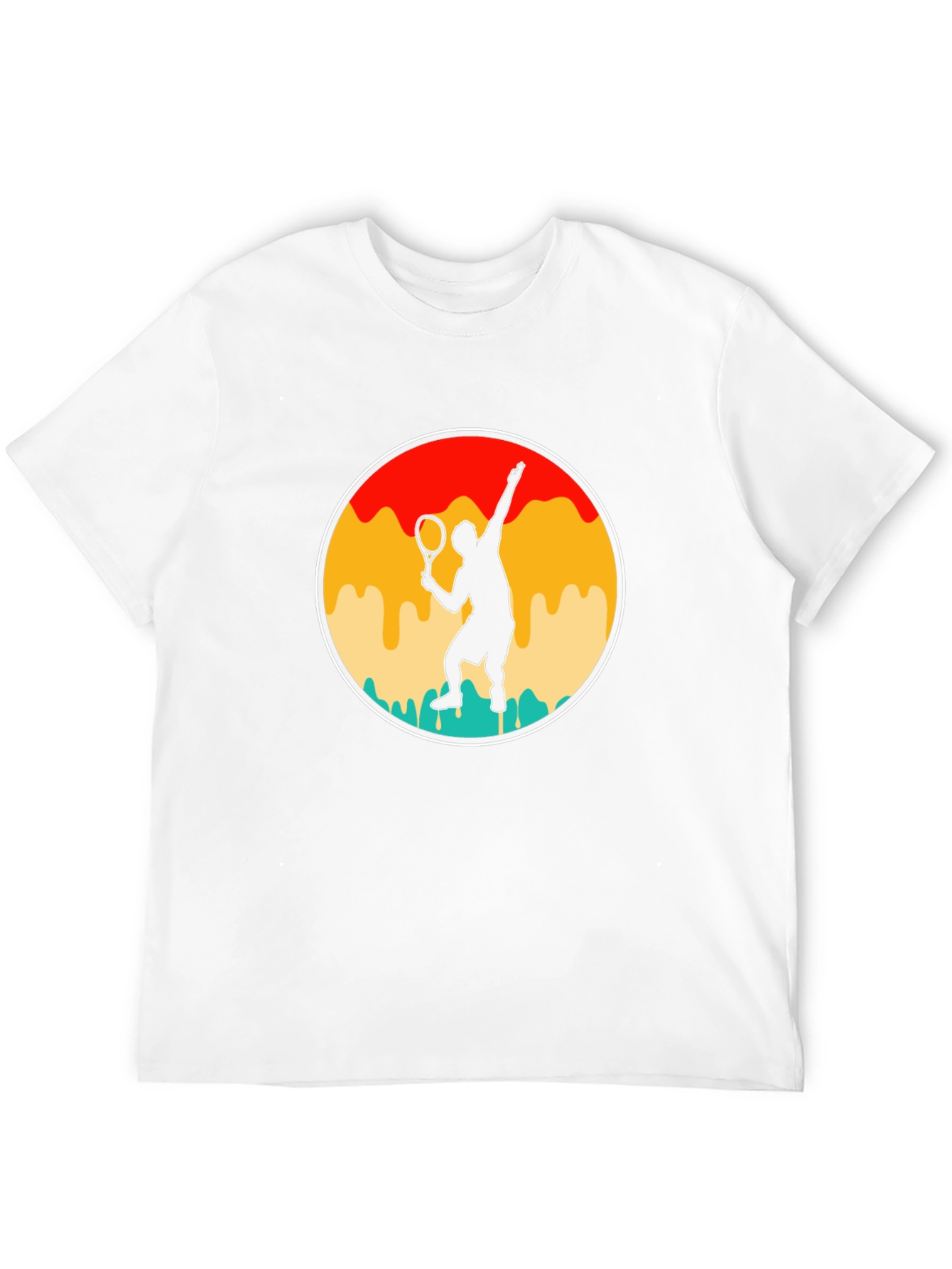 Retro Tennis Player T-Shirt - Serve in Style!