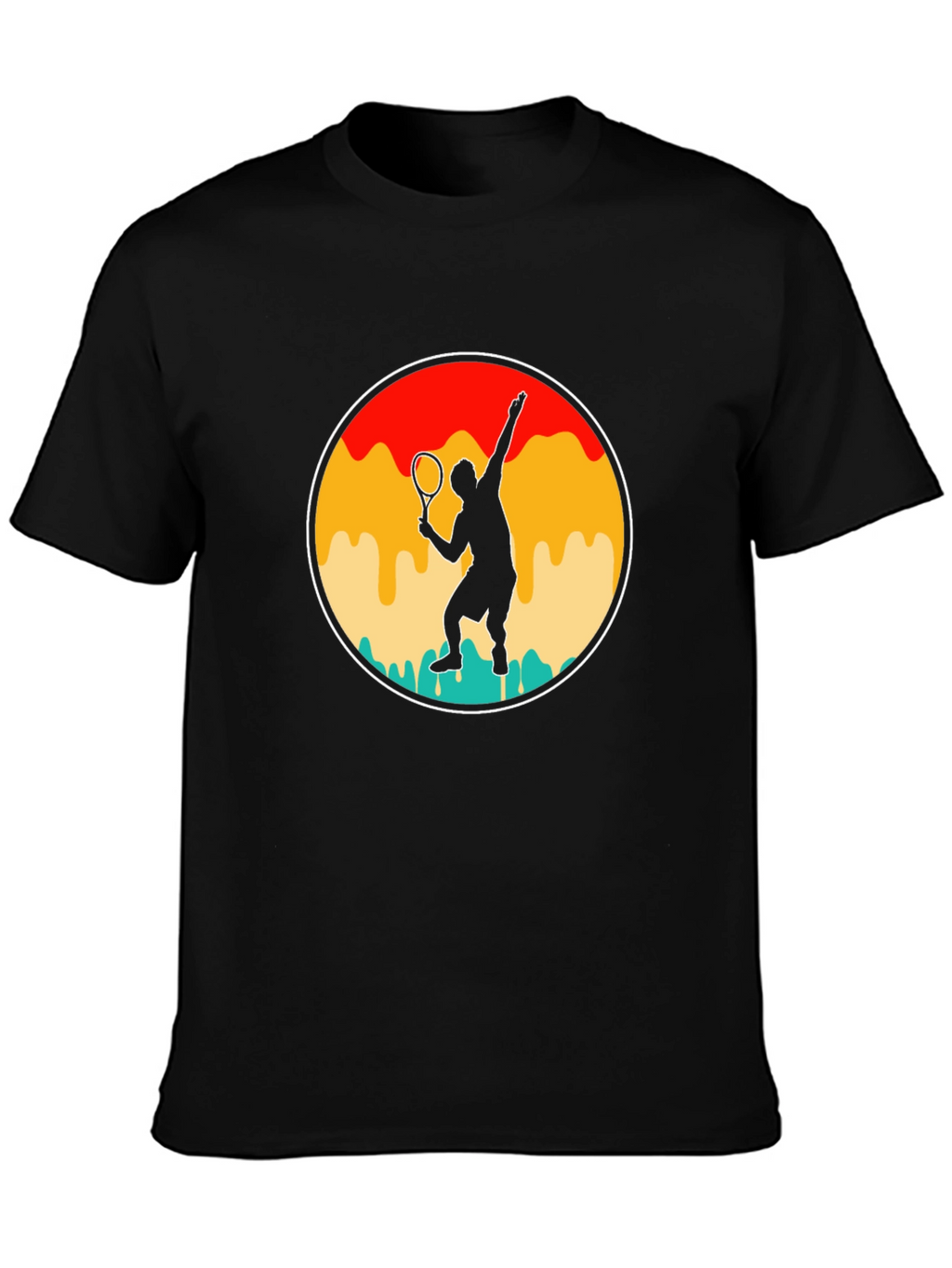 Retro Tennis Player T-Shirt - Serve in Style!