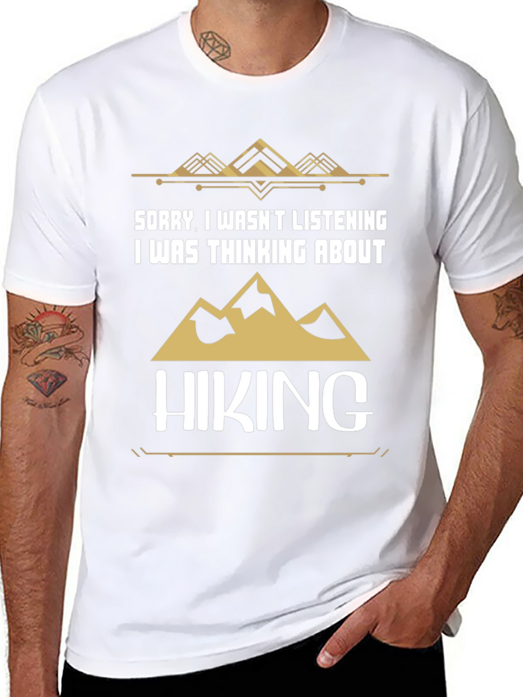 Hiking T-Shirt - Sorry Thinking About Hiking