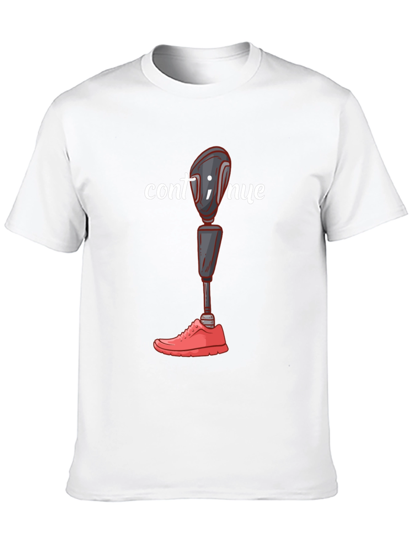 Continue Amputee Humor Graphic T-Shirt