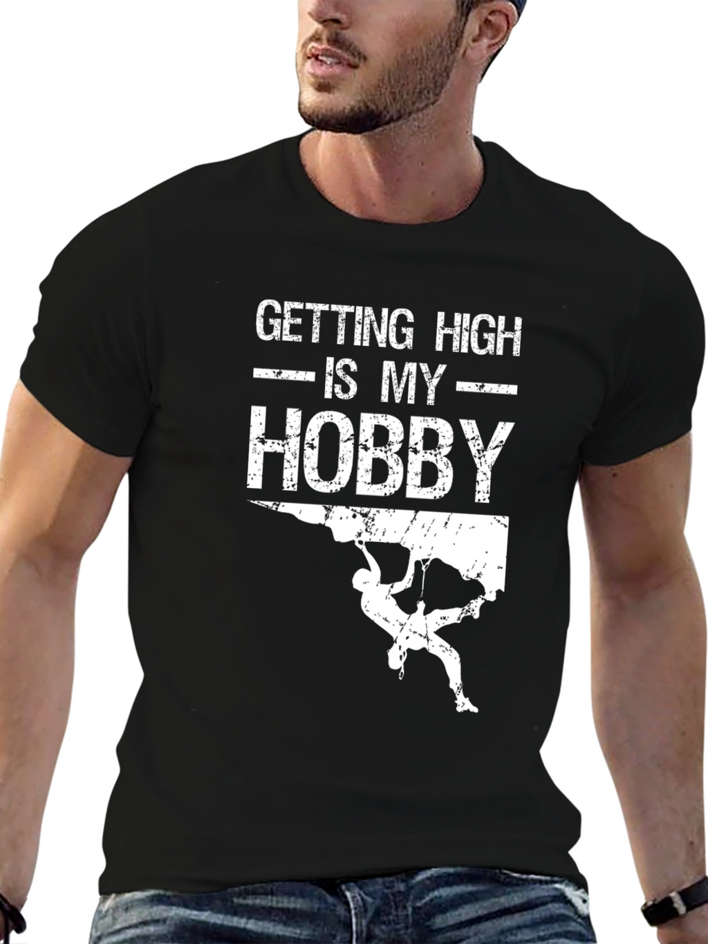 Getting High Is My Hobby T-Shirt Rock Climbing
