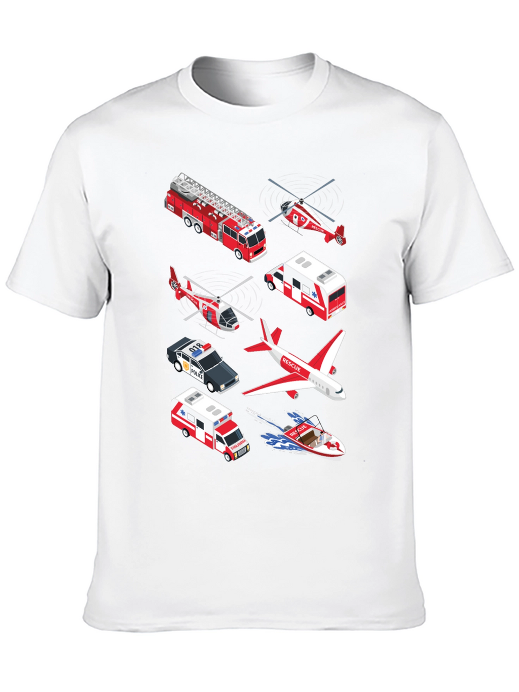 Rescue Vehicle Graphic T-Shirt