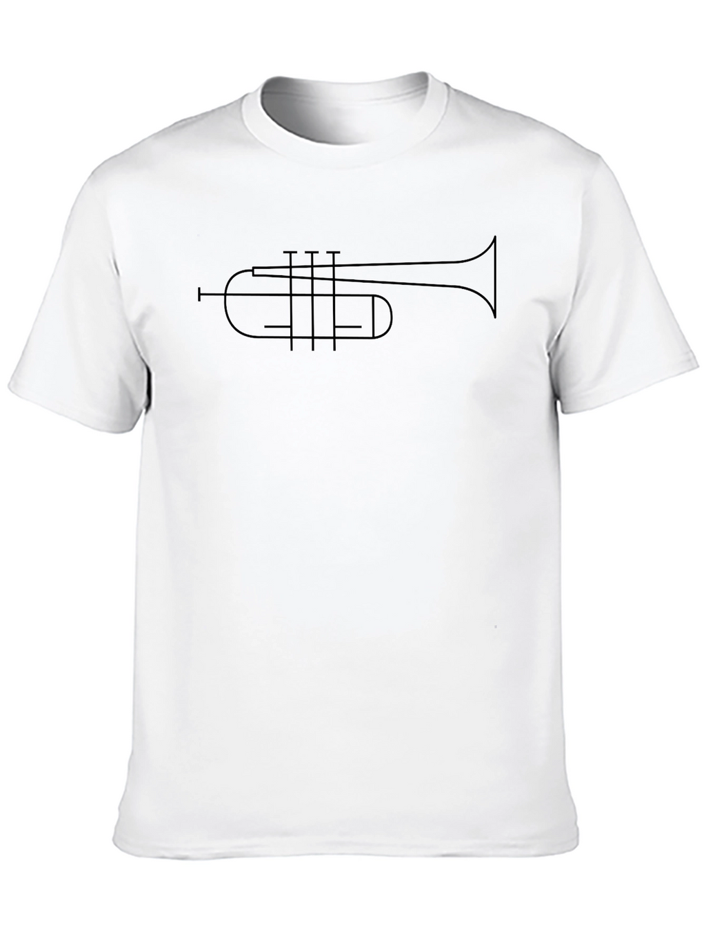 Minimalist Trumpet T-Shirt - Classic Black Tee