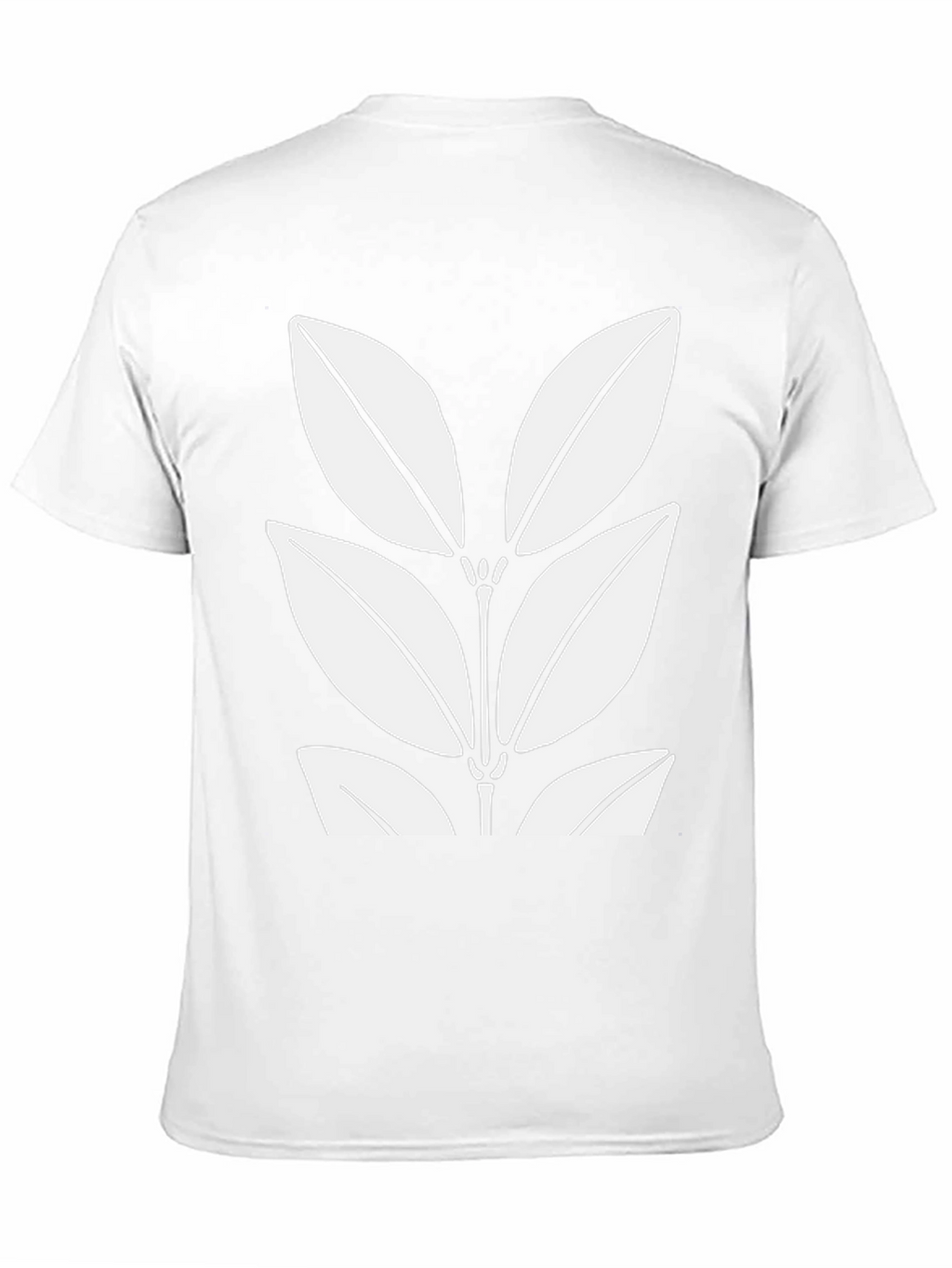 Leaf Print Black T-Shirt