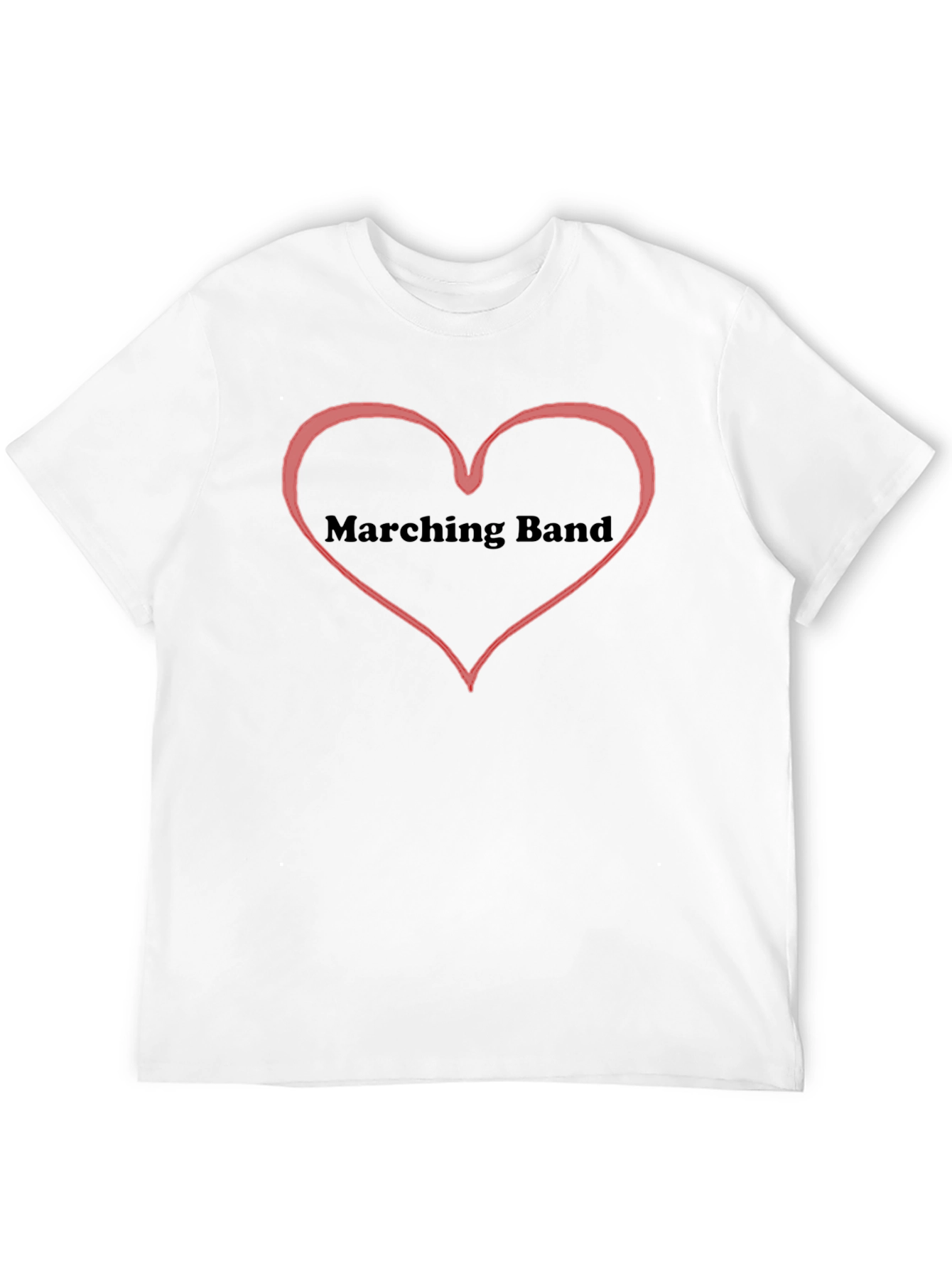 Marching Band Heart T-Shirt - Black