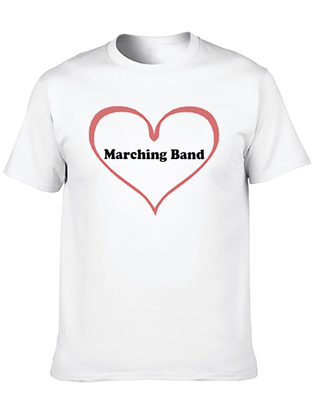 Marching Band Heart T-Shirt - Black