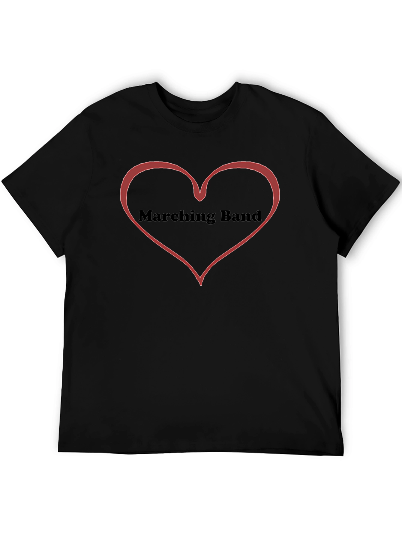 Marching Band Heart T-Shirt - Black