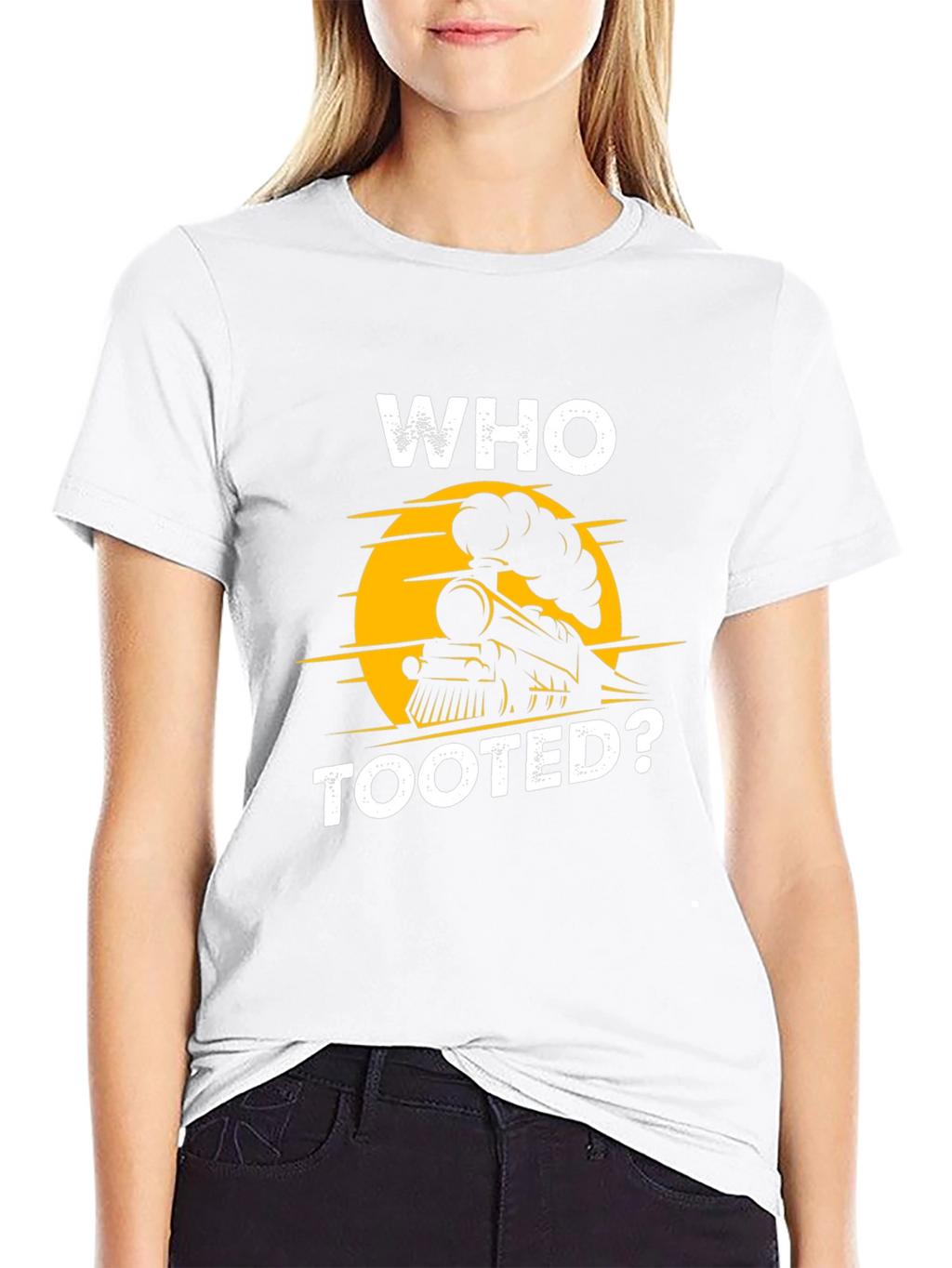 Who Tooted? Train Graphic T-Shirt