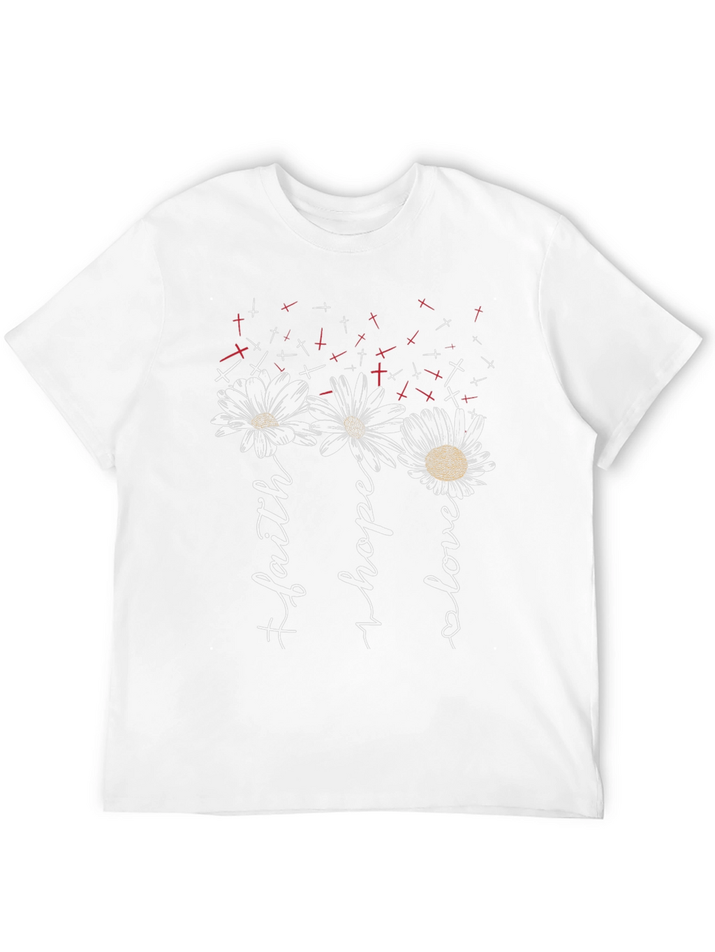 Faith Hope Love Floral T-Shirt