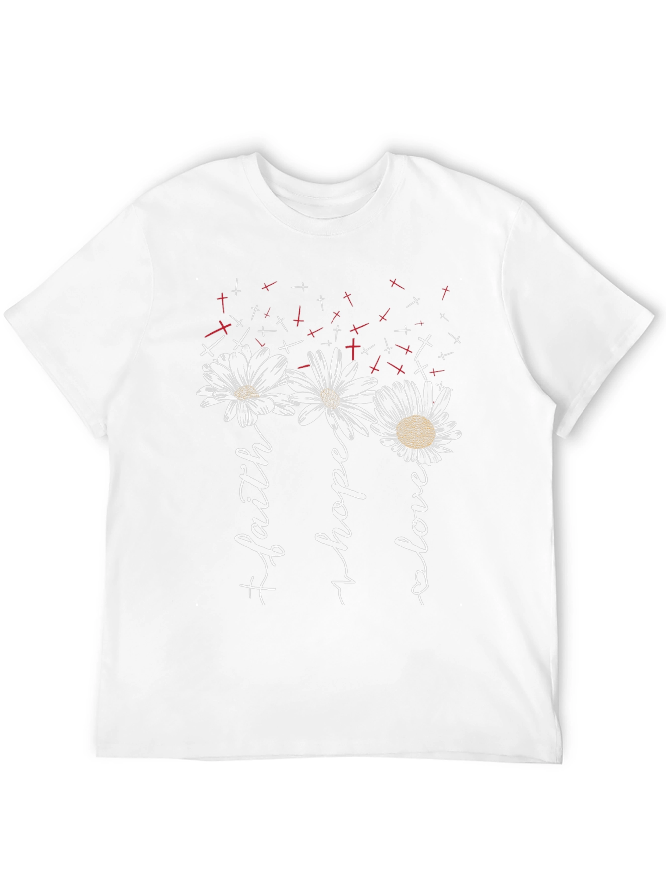 Faith Hope Love Floral T-Shirt