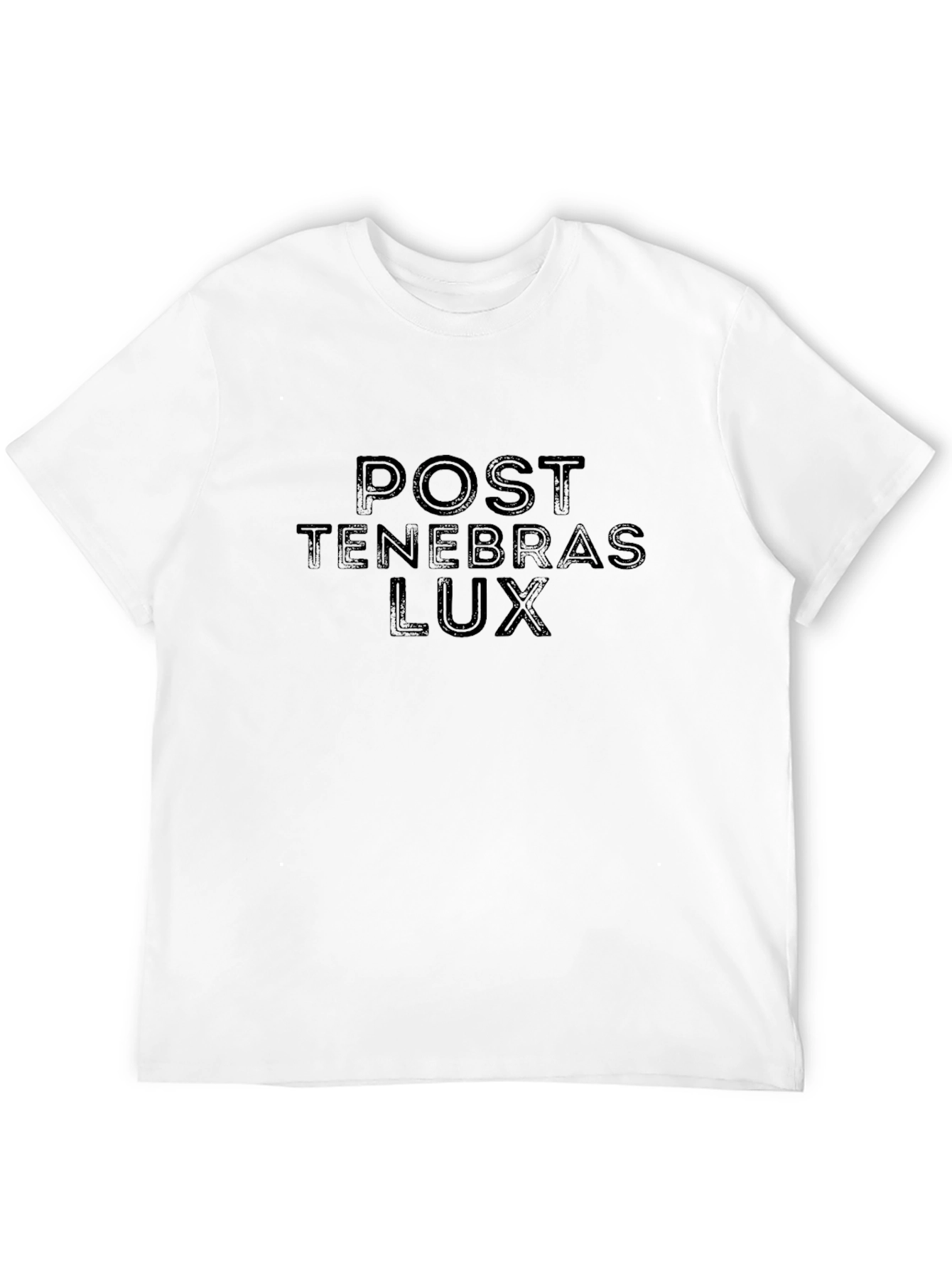 Post Tenebras Lux Black Graphic T-Shirt