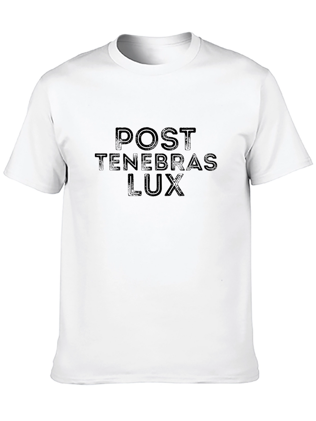 Post Tenebras Lux Black Graphic T-Shirt