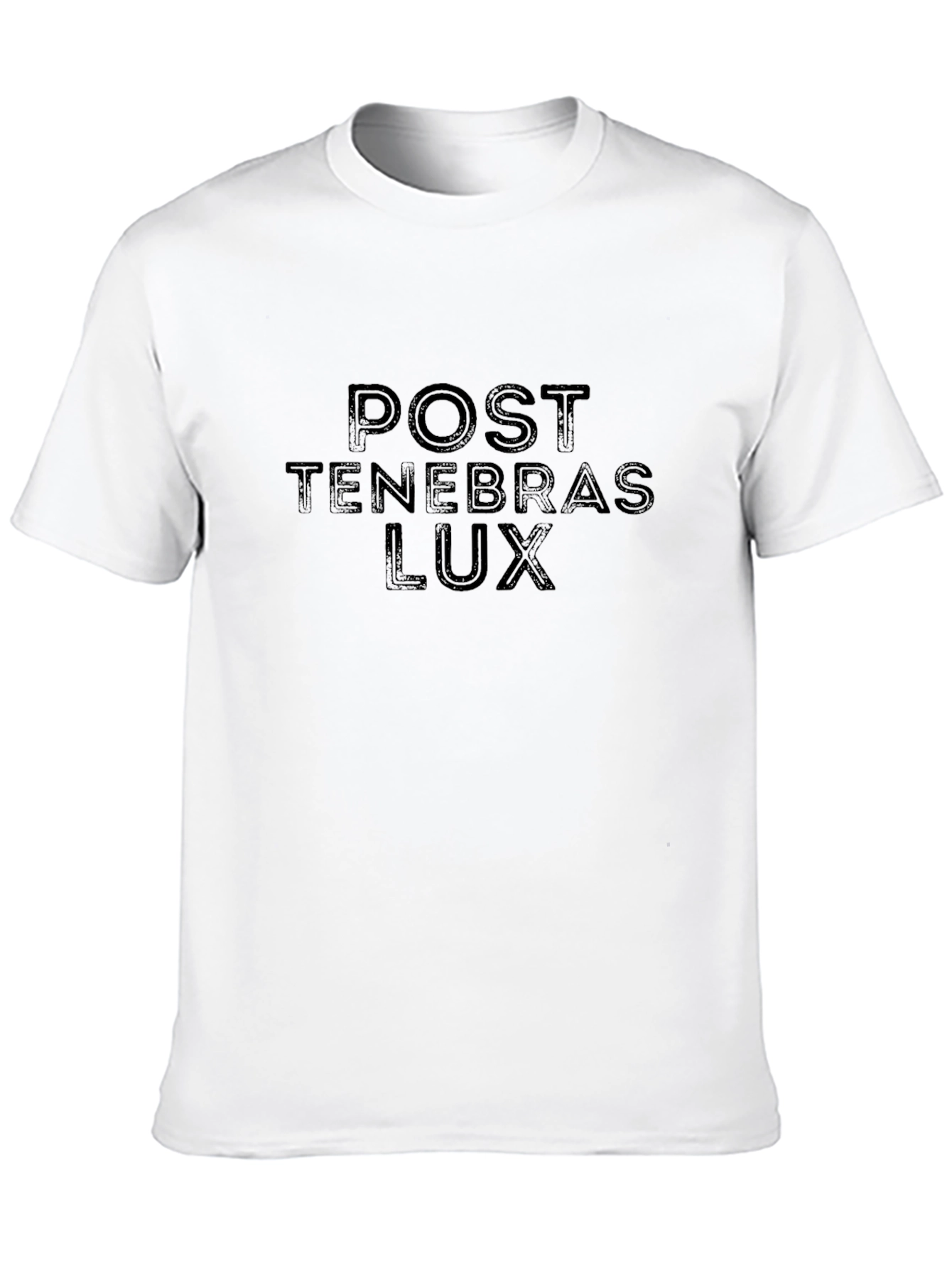 Post Tenebras Lux Black Graphic T-Shirt