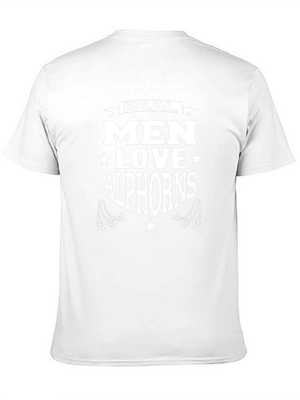 Real Men Love Alphorns T-Shirt - Black