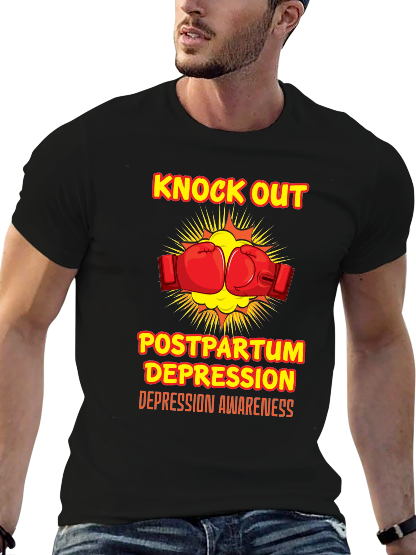 Knock Out Postpartum Depression Awareness T-Shirt