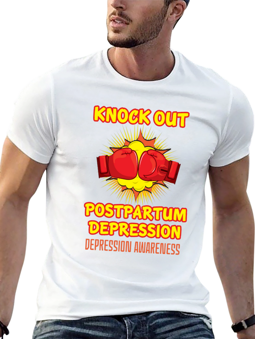 Knock Out Postpartum Depression Awareness T-Shirt