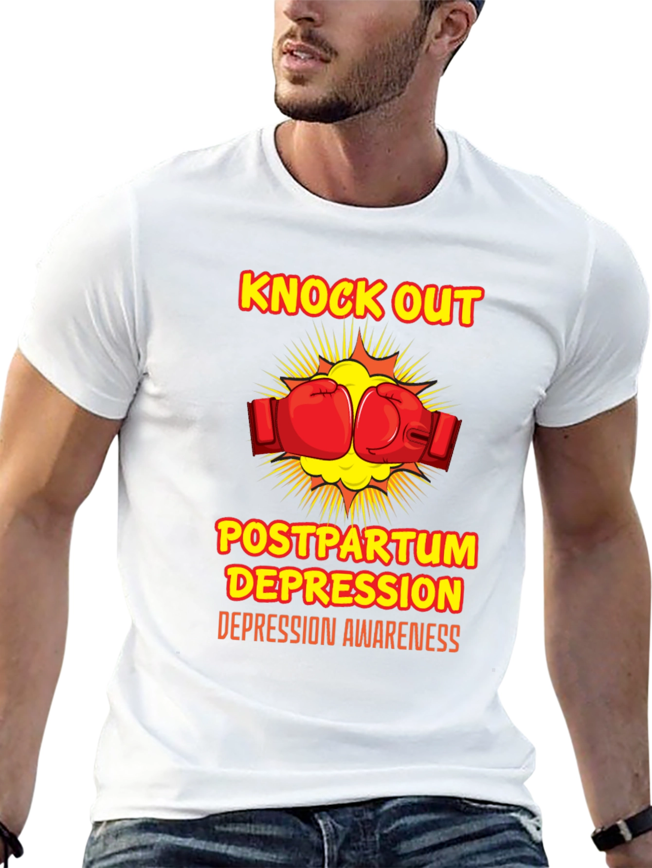 Knock Out Postpartum Depression Awareness T-Shirt