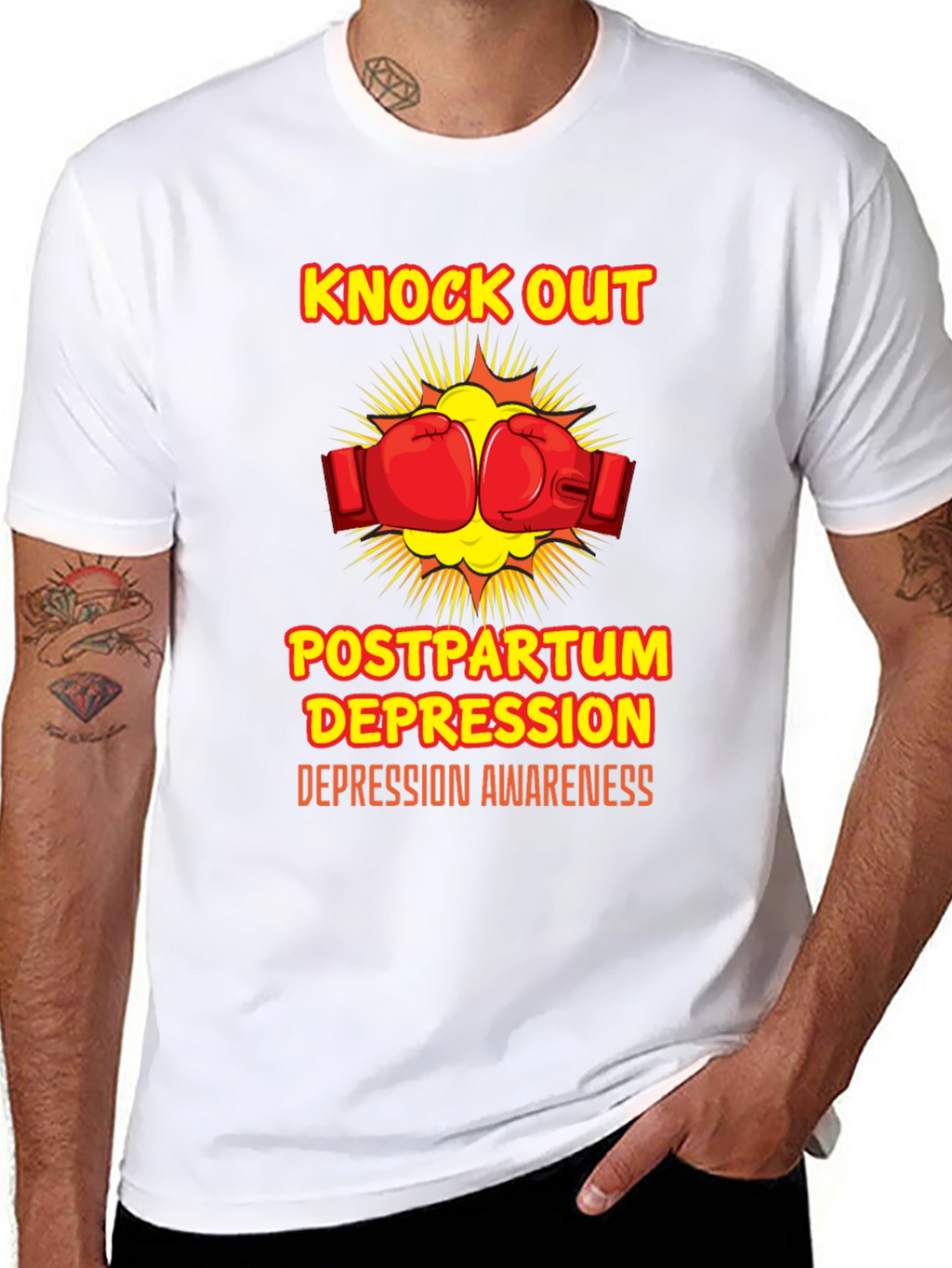 Knock Out Postpartum Depression Awareness T-Shirt