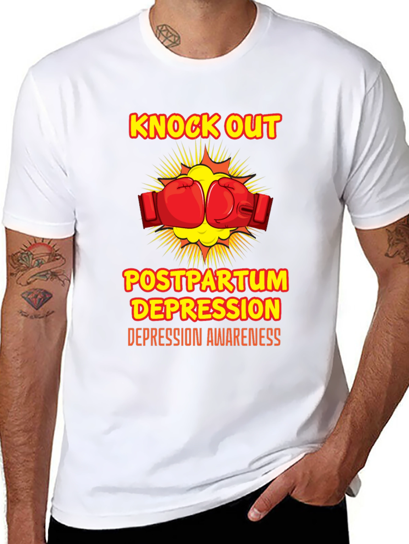 Knock Out Postpartum Depression Awareness T-Shirt