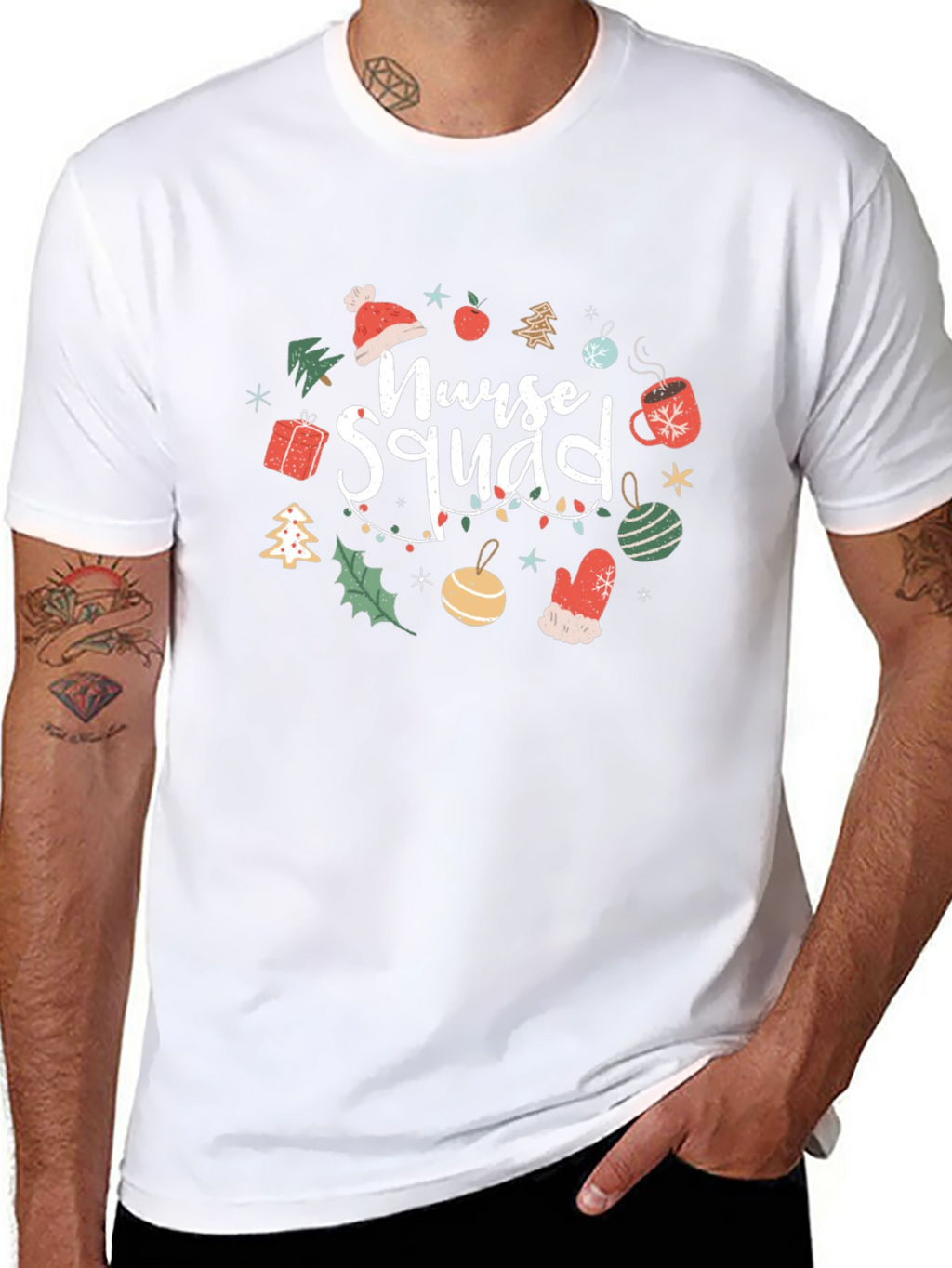 Nurse Squad Christmas Graphic T-Shirt
