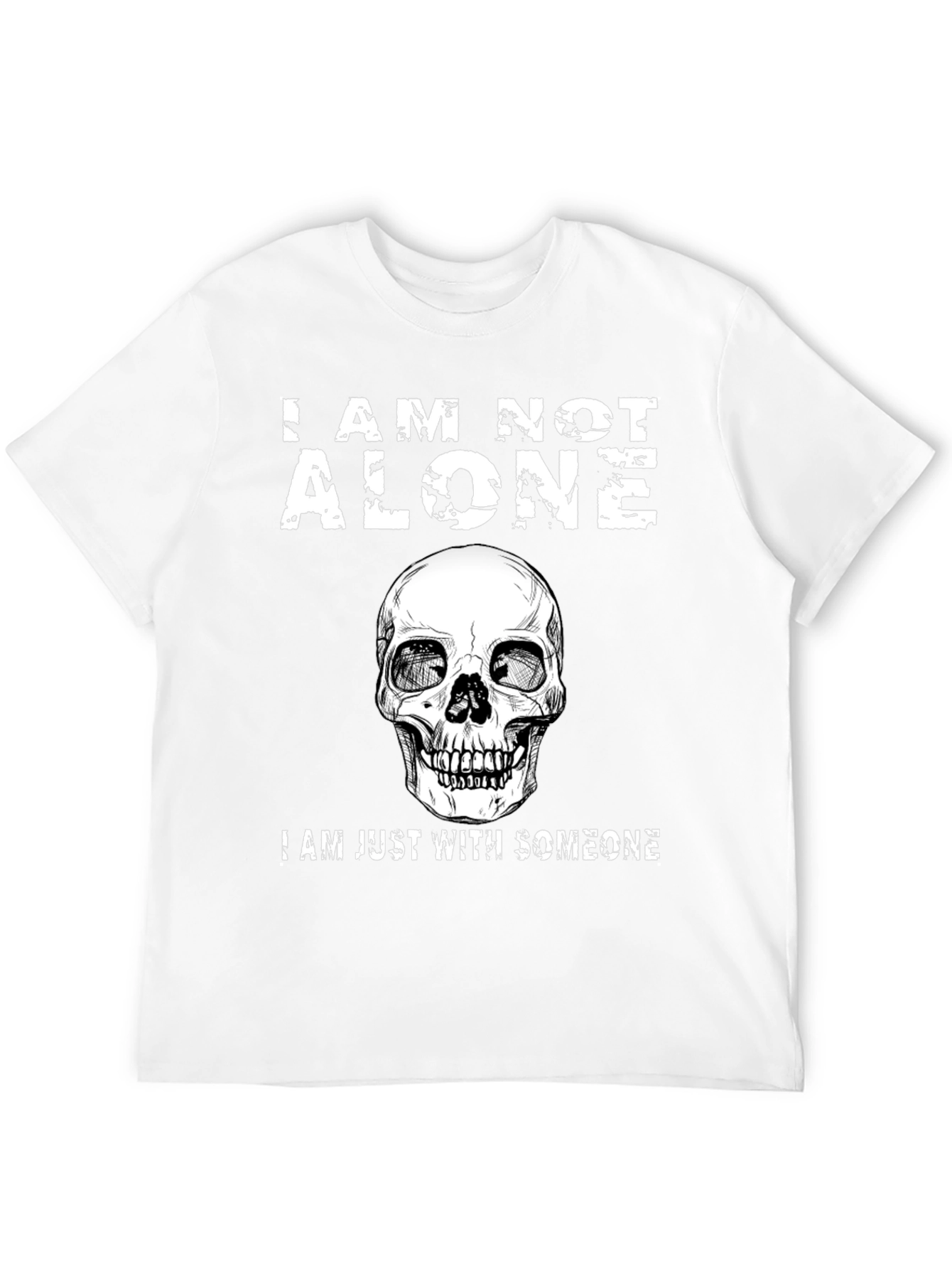 I Am Not Alone Skull Graphic T-Shirt