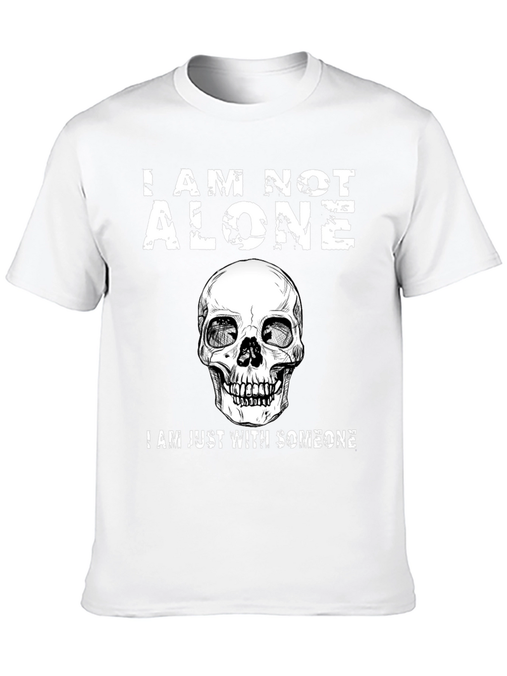 I Am Not Alone Skull Graphic T-Shirt
