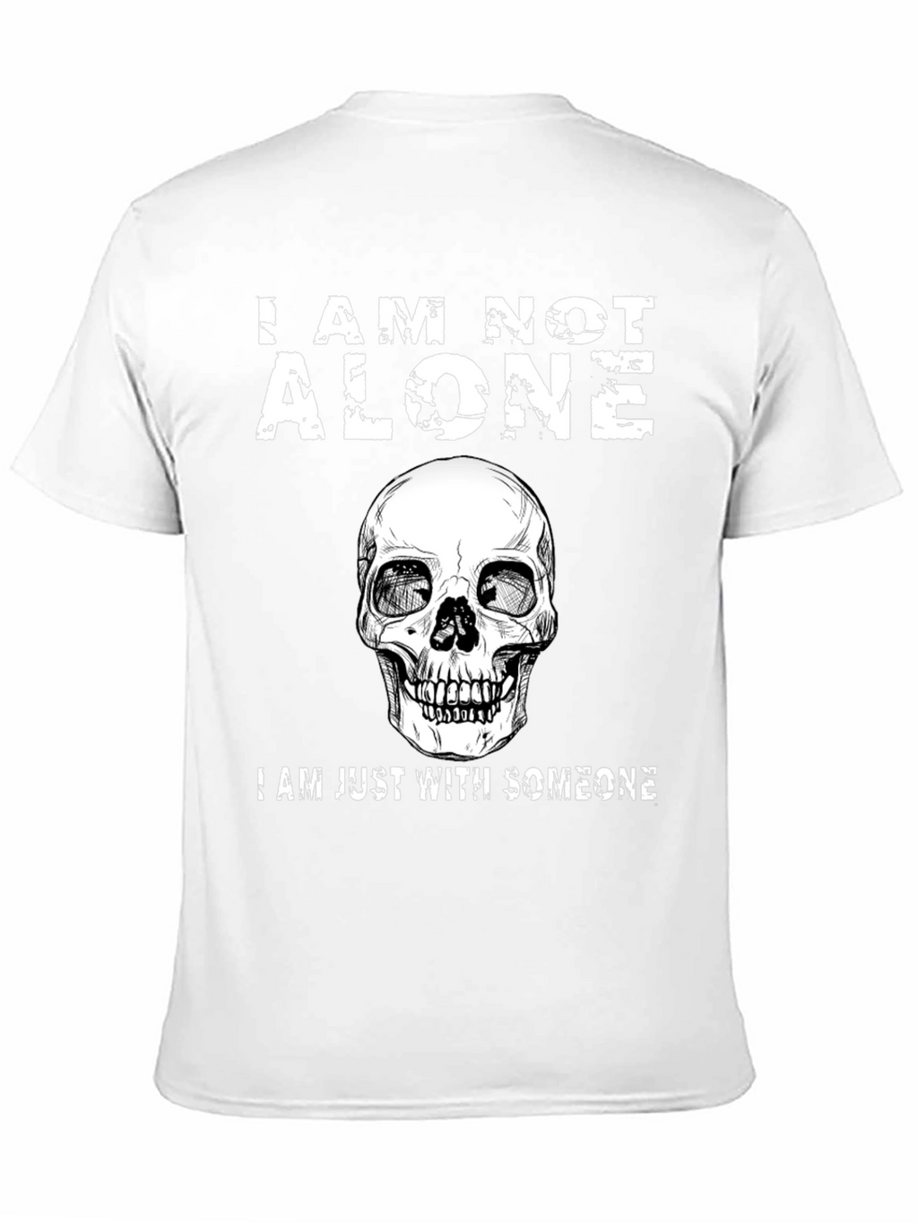 I Am Not Alone Skull Graphic T-Shirt