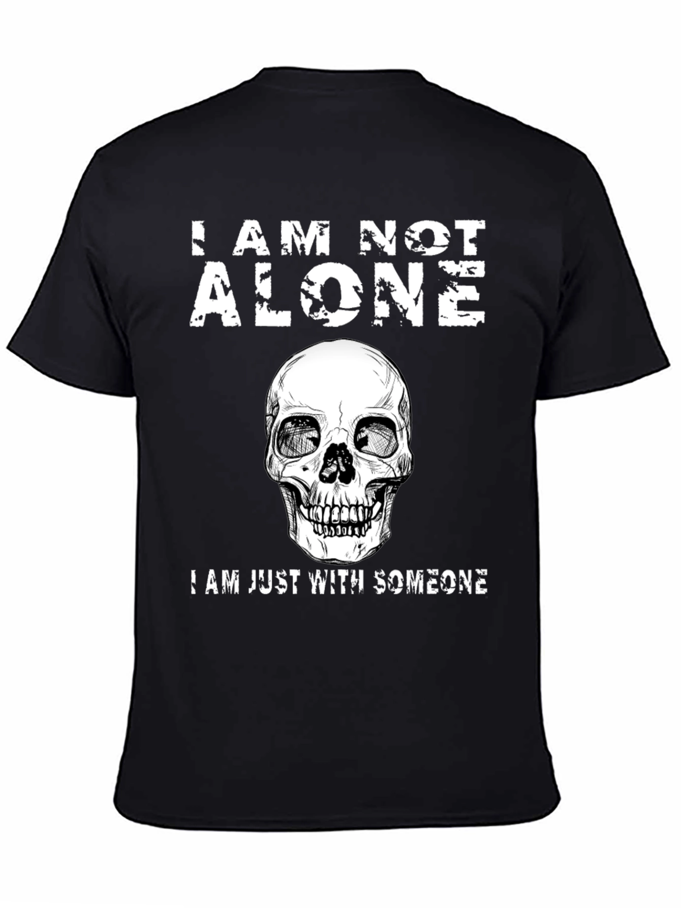 I Am Not Alone Skull Graphic T-Shirt