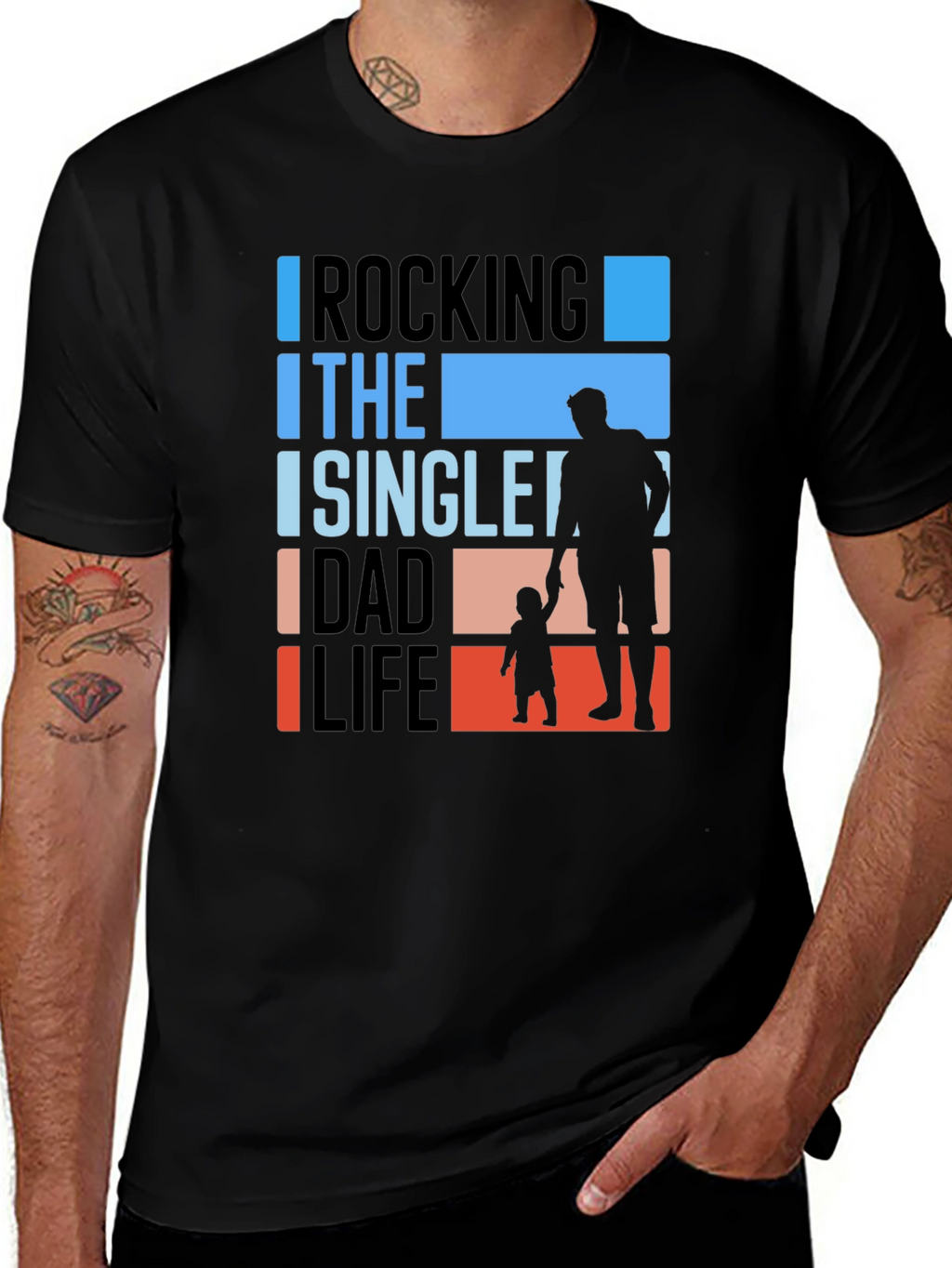 Rocking The Single Dad Life Graphic Tee