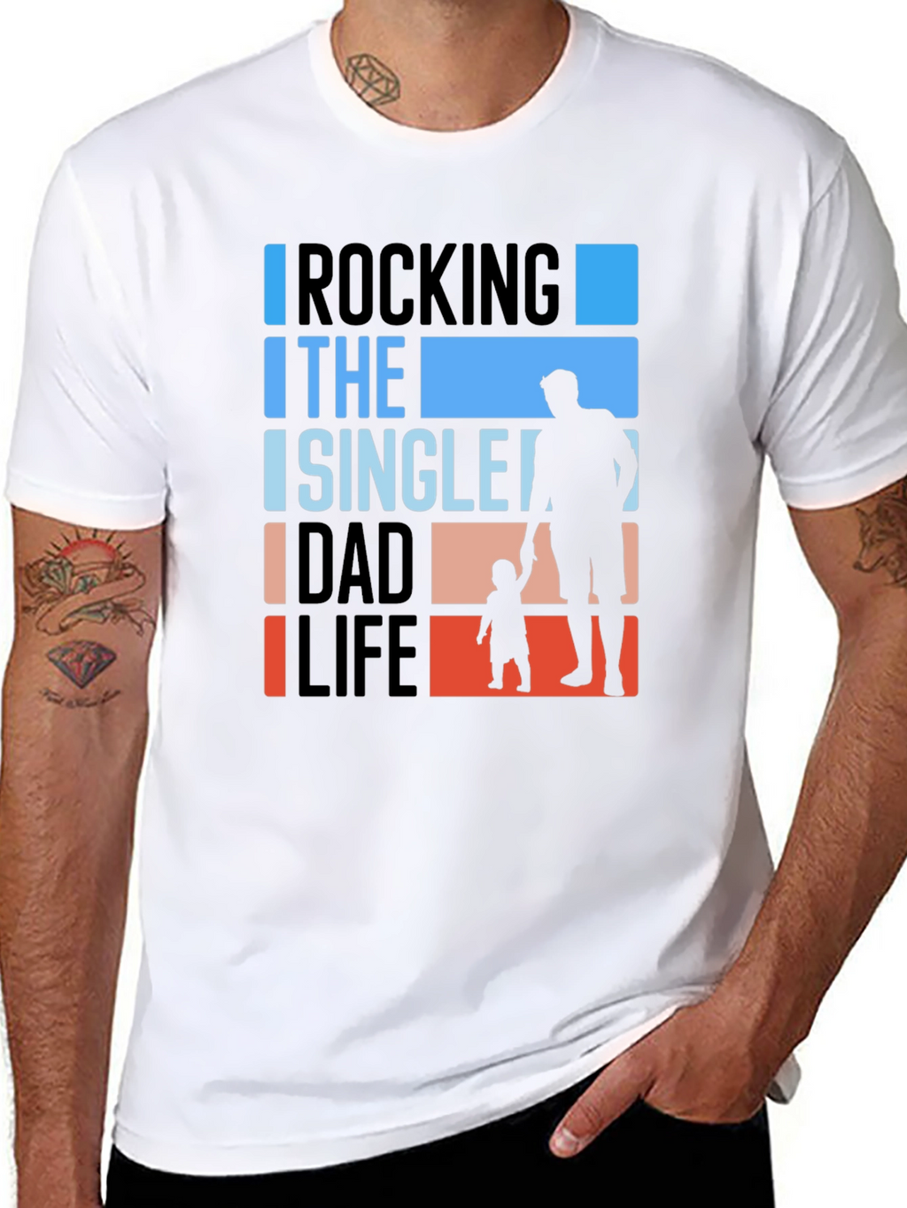 Rocking The Single Dad Life Graphic Tee
