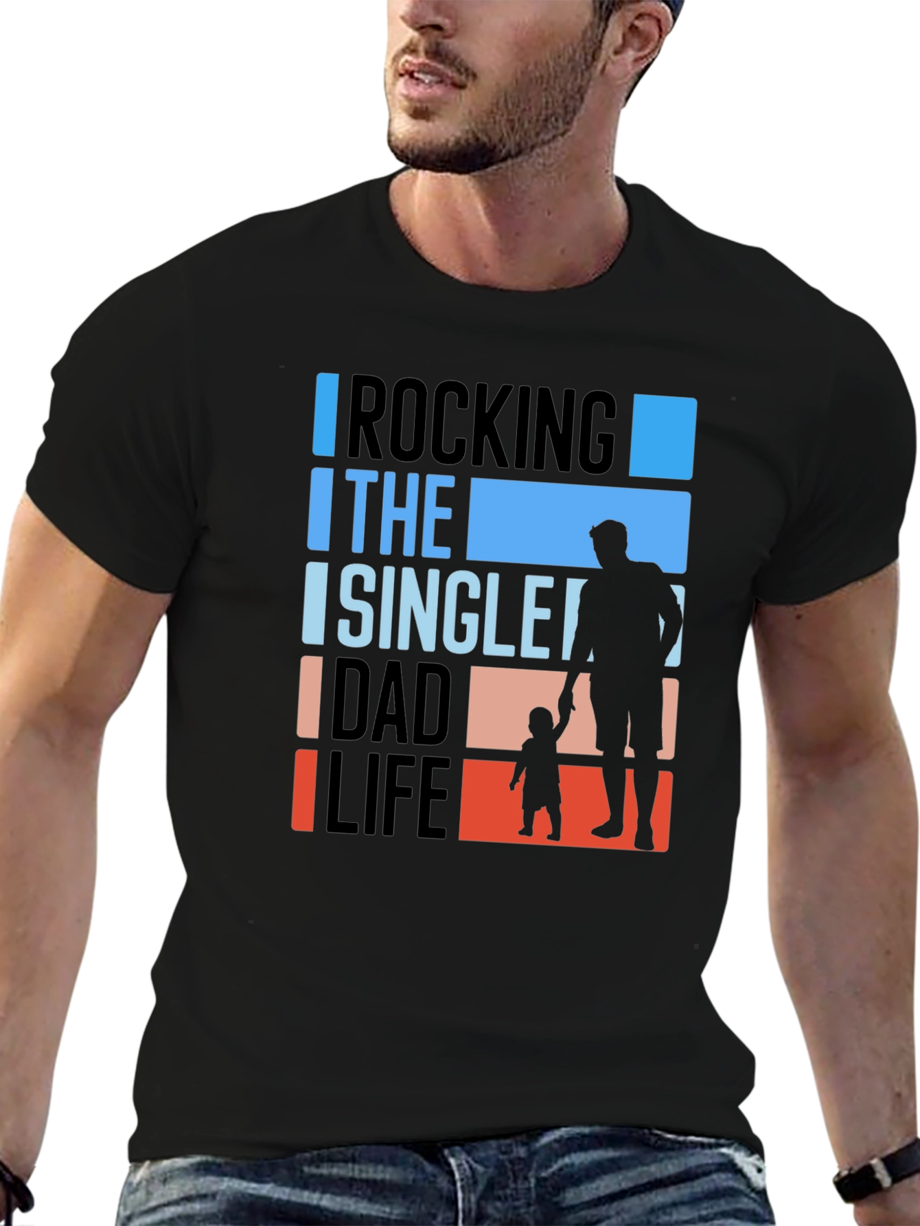 Rocking The Single Dad Life Graphic Tee