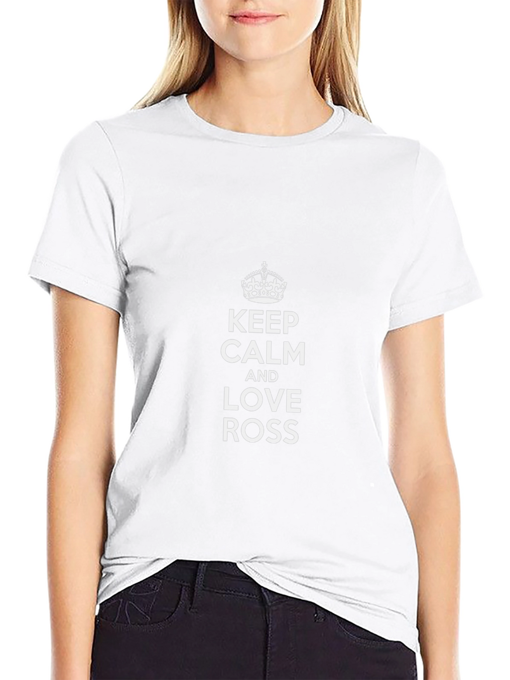 Keep Calm and Love Ross Black T-Shirt