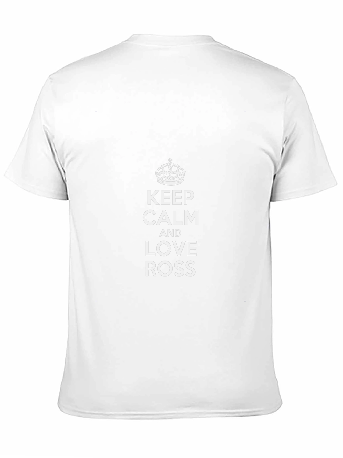 Keep Calm and Love Ross Black T-Shirt