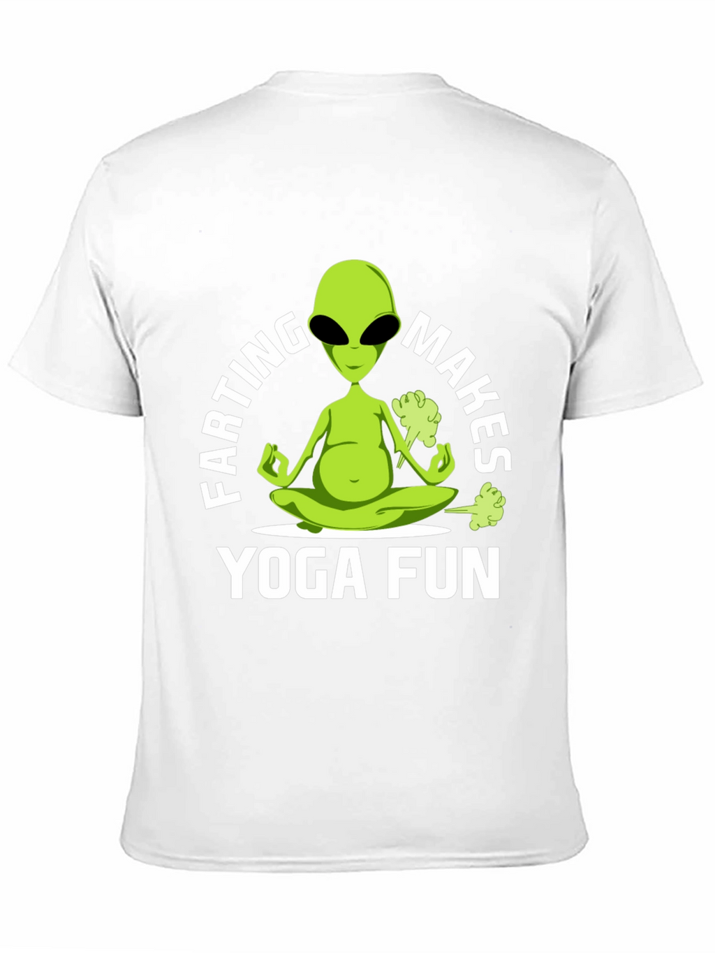 Farting Alien Yoga Funny T-Shirt
