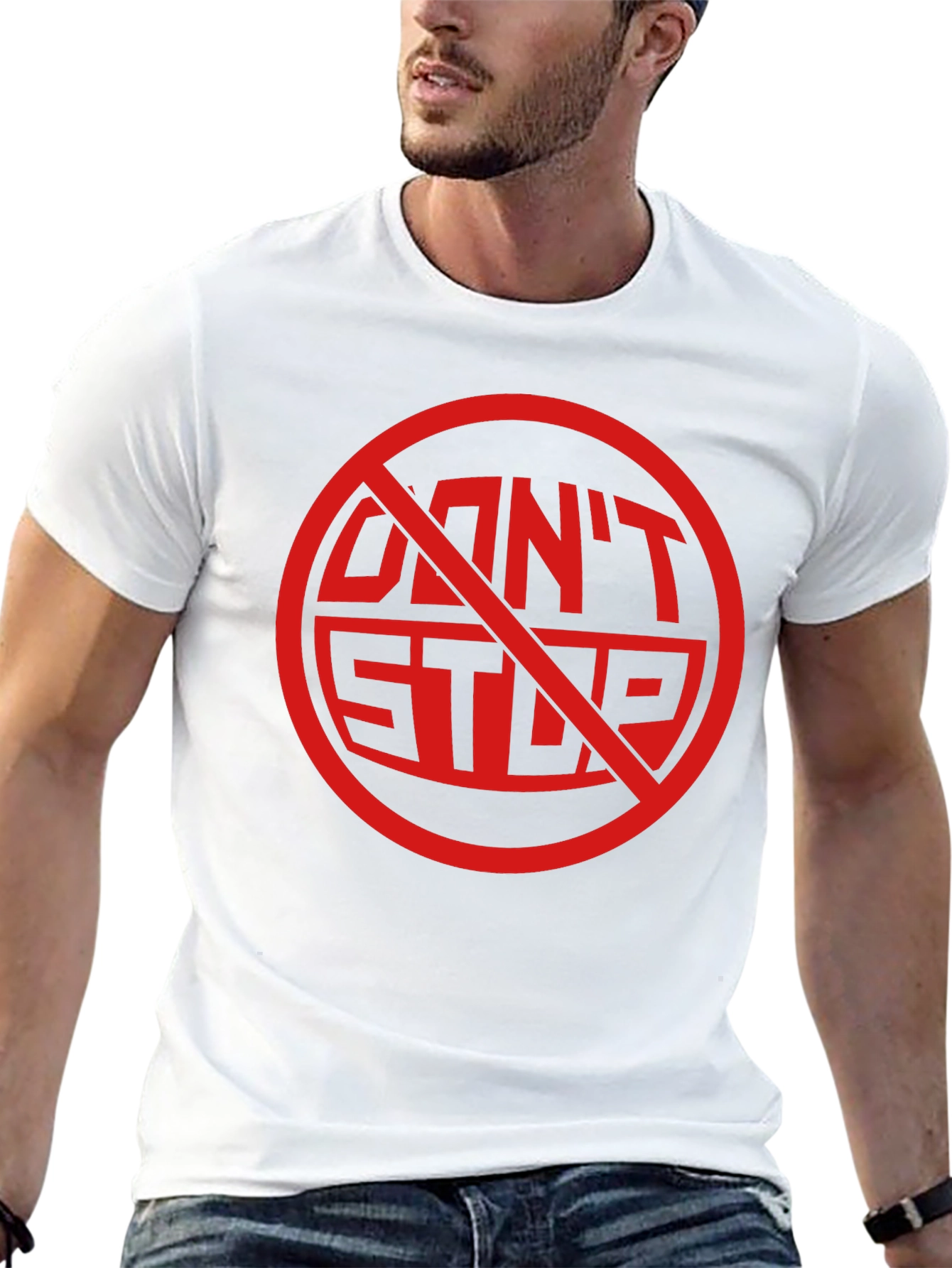 Dont Stop Black Graphic Tee Shirt