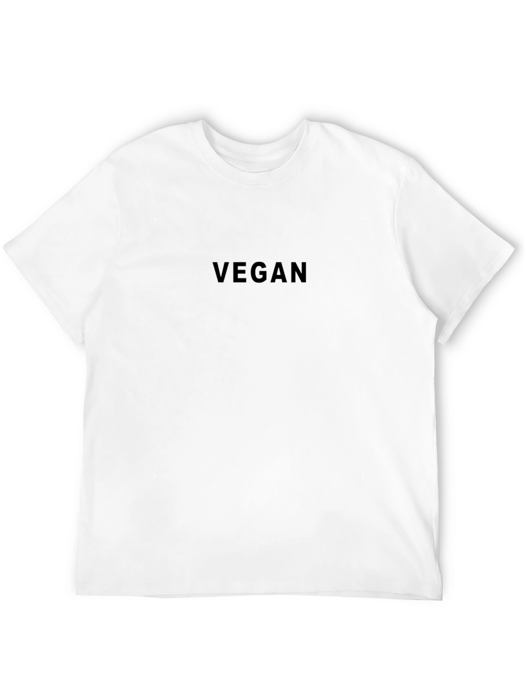 Vegan Black Crew Neck T-Shirt