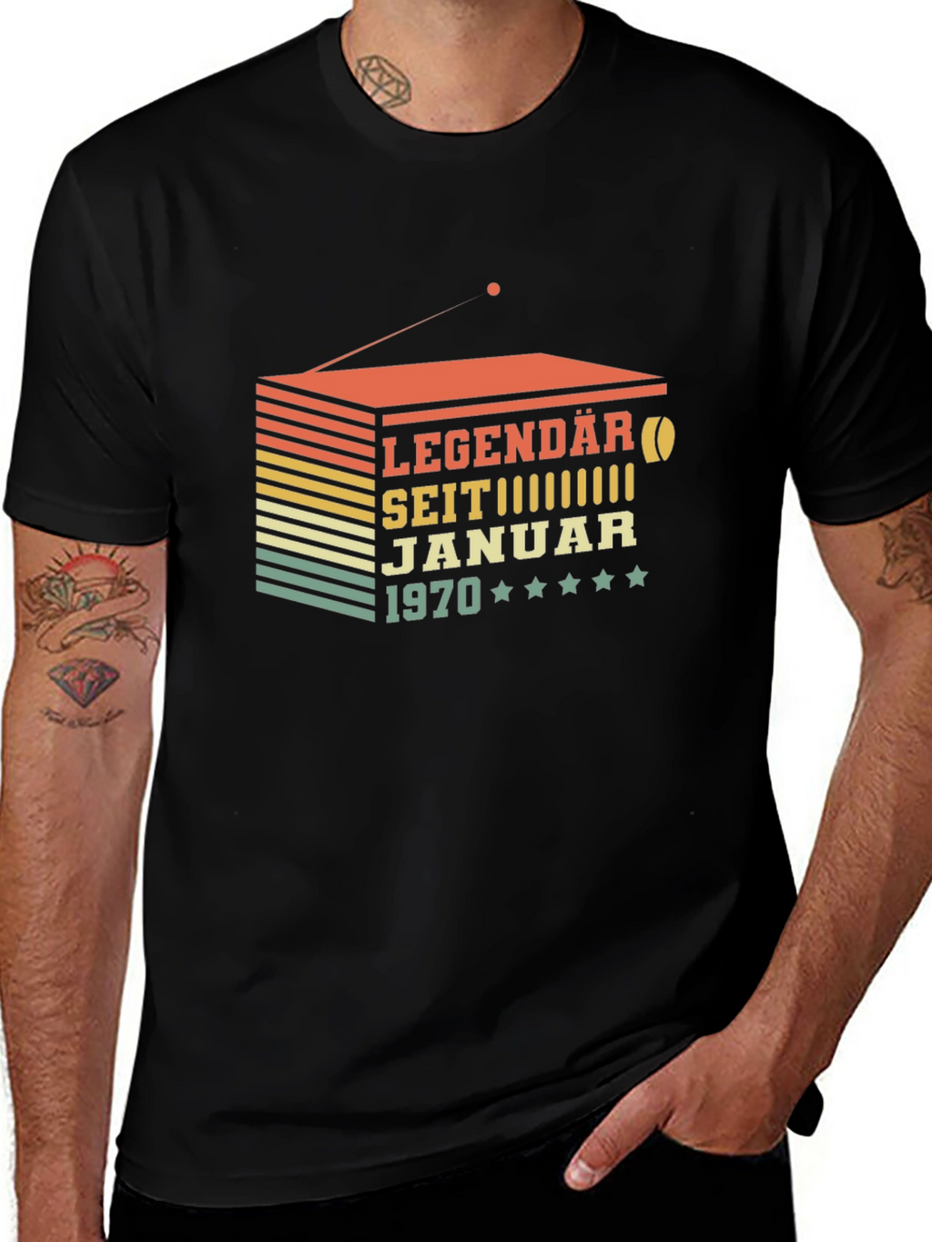 Retro Legend 1970 Graphic T-Shirt