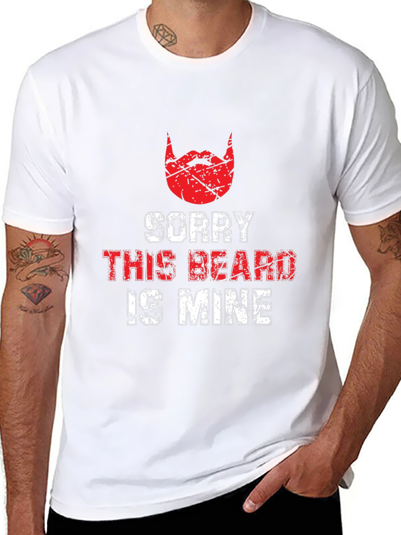 Sorry This Beard Is Mine Black T-Shirt