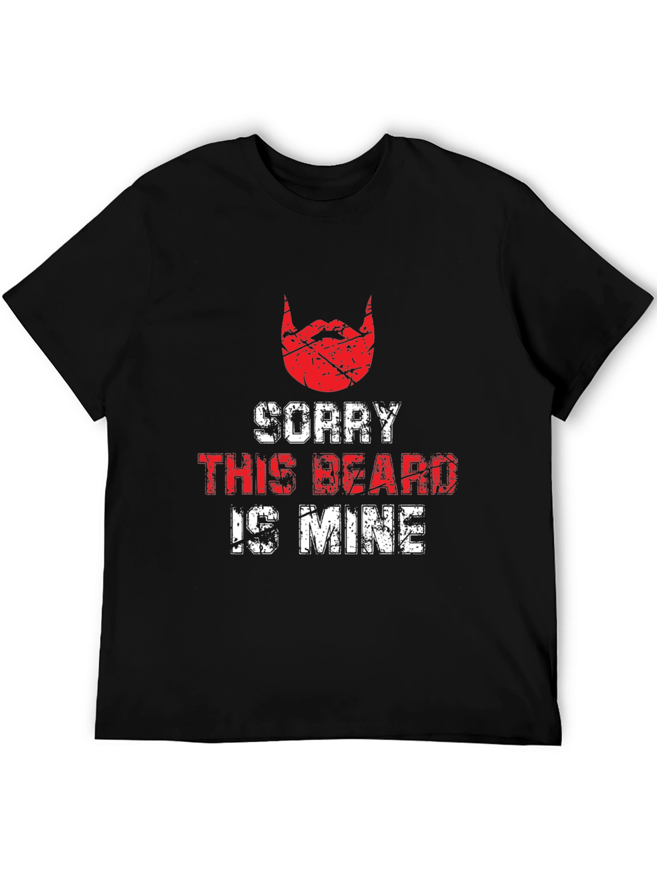 Sorry This Beard Is Mine Black T-Shirt